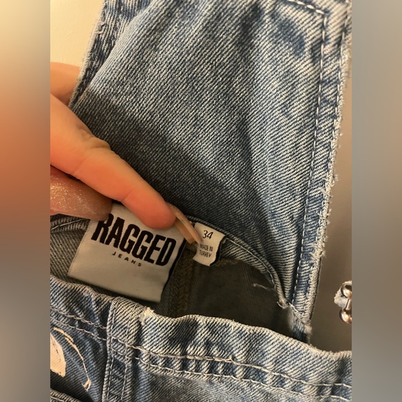 RAGGED DENIM OVERRALLS - Picture 8 of 8